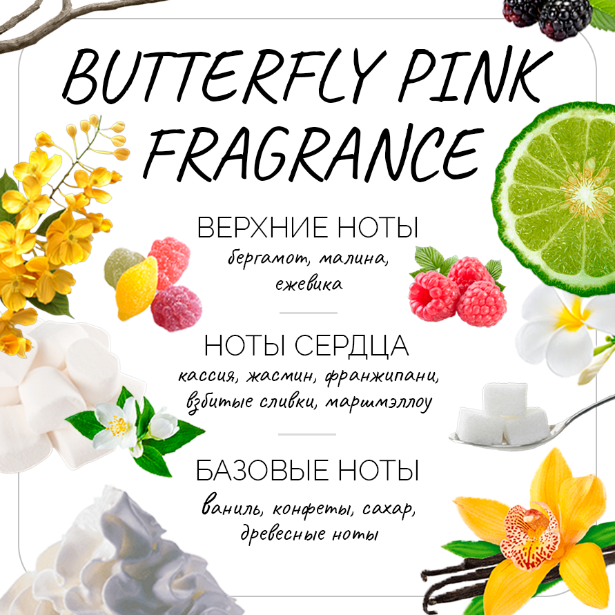 Мыло жидкое BUTTERFLY PINK FRAGRANCE Мыло жидкое BUTTERFLY PINK FRAGRANCE